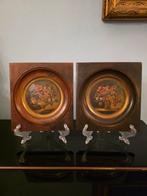 Italiaanse school (XIX) - Coppia di Miniature floreali