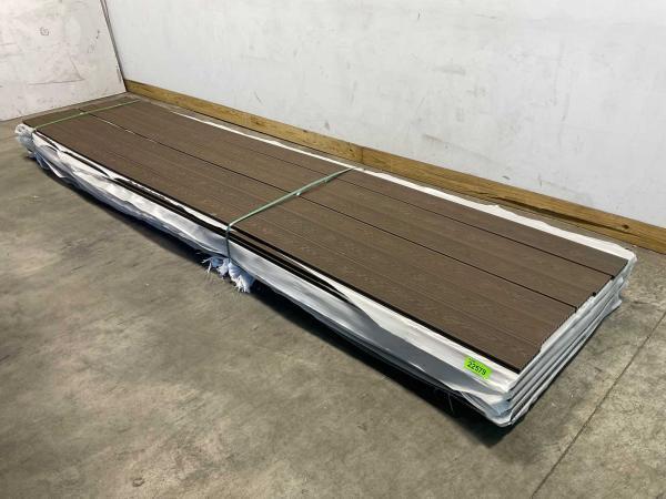 Veiling - 15x Composiet plank 2,3x14,5x420cm bruin, Doe-het-zelf en Bouw, Hout en Planken