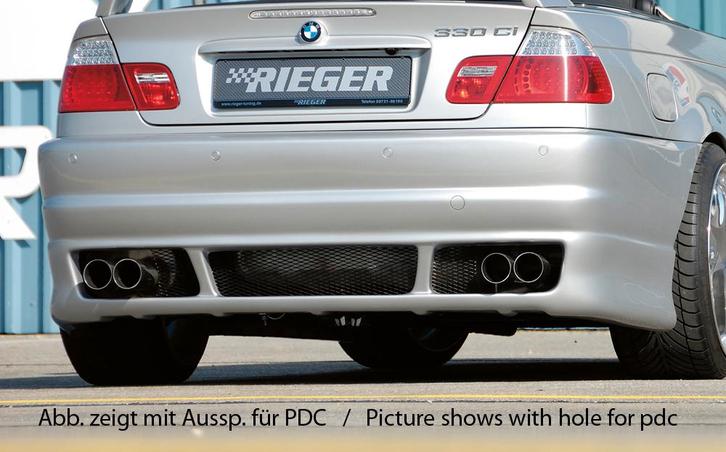 Rieger achterbumper | 3-Serie E46: 02.98-12.01 (tot Facelift, Autos : Pièces & Accessoires, Carrosserie & Tôlerie, Envoi