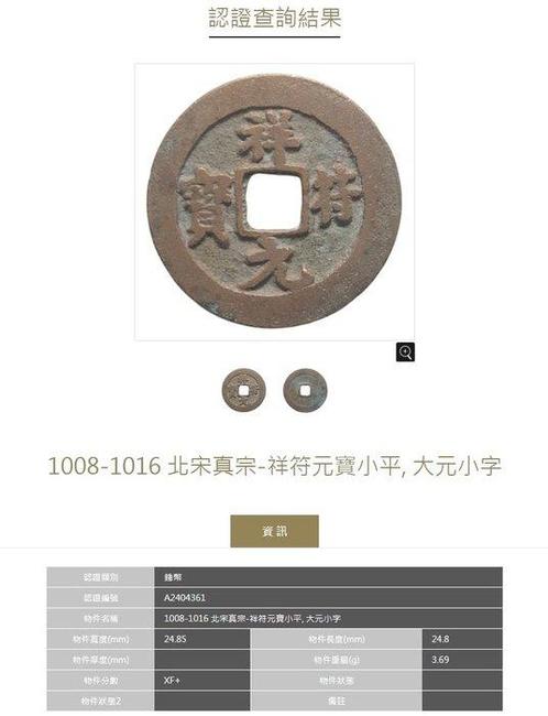 China, Noordelijke Song-dynastie 1 Cash 1004-1016 ( 2 coins, Postzegels en Munten, Munten | Europa | Niet-Euromunten