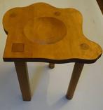 E.R.A. HERBST - Kruk - Eik - Brutalisme eikenhouten kruk