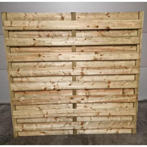 Houten tuinscherm b180xh180 cm promoprijs - 17 planken, Tuin en Terras, Tuinschermen, Nieuw
