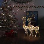 vidaXL Kerstversiering rendier 2 st meerkleurig 120 cm acryl, Diversen, Kerst, Verzenden, Nieuw