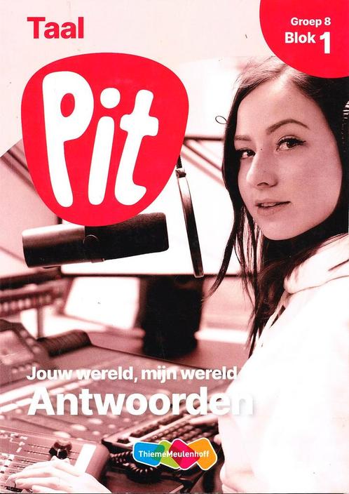 Pit Antwoorden Taal blok 1 groep 8, Livres, Livres scolaires, Envoi