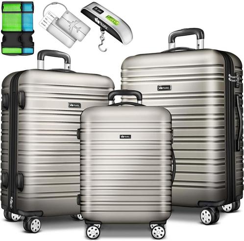 tillvex® Reiskofferset 3-delig met bagageweegschaal, kofferr, Huis en Inrichting, Woonaccessoires | Overige, Verzenden