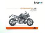Instructie Boek KTM 990 Super Duke R 2007-2011, Motoren, Onderdelen | Overige, Gebruikt