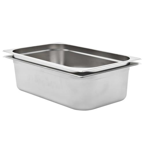 vidaXL Gastronormbakken 2 st GN 1/1 150 mm roestvrij staal, Antiek en Kunst, Antiek | Keukengerei, Verzenden