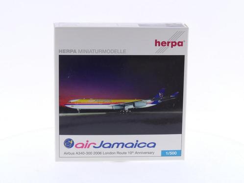 Schaal 1:500 Herpa 507110 Air Jamaica - Airbus A340-300 R..., Hobby & Loisirs créatifs, Modélisme | Avions & Hélicoptères, Enlèvement ou Envoi