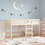 vidaXL Kinderhoogslaper met ladder 90x200 cm massief, Verzenden, Nieuw