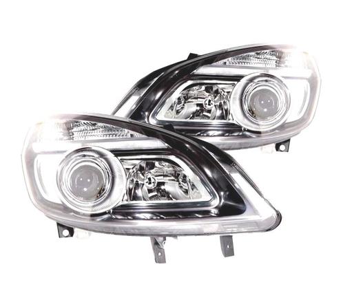 PHARES POUR RENAULT SCENIC II 05-08 FOND NOIR, Auto-onderdelen, Verlichting, Verzenden