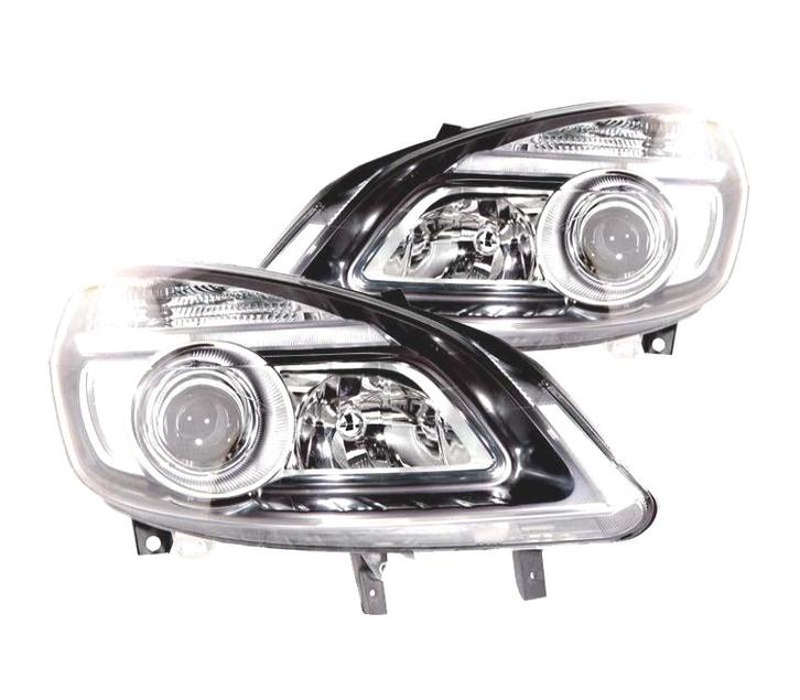 PHARES POUR RENAULT SCENIC II 05-08 FOND NOIR, Auto-onderdelen, Verlichting, Verzenden