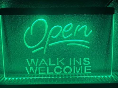 Walk-in welcome neon bord lamp LED verlichting reclame licht, Huis en Inrichting, Lampen | Overige, Nieuw, Verzenden