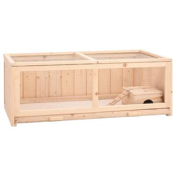 vidaXL Hamsterkooi 104x52x38 cm massief vurenhout