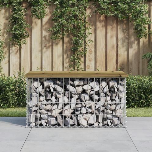 vidaXL Tuinbank schanskorfontwerp 83x44x42 cm geïmpregneerd, Tuin en Terras, Tuinsets en Loungesets, Nieuw, Verzenden