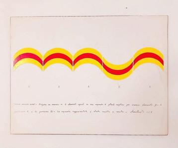 Sergio Lombardo (1939) - Progetto per strisce ondulate extra