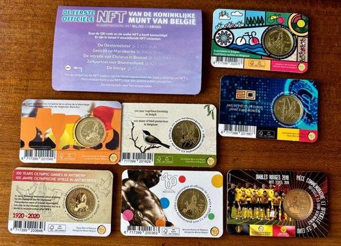 Belgique. 2 1/2 Euro 2018/2024 (8 coincards) (Sans Prix de, Postzegels en Munten, Munten | Europa | Euromunten