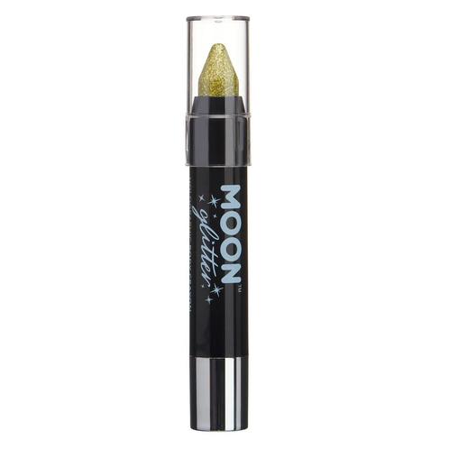 Moon Glitter Holographic Body Crayons Gold 3.2g, Hobby en Vrije tijd, Feestartikelen, Nieuw, Verzenden