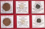 Kavel van 3 zeldzame Mongoolse munten. Jani Beg, Möngke., Postzegels en Munten