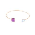 Armband - 9 kt. Roségoud - 5.50ct. tw. Amethist - Topaas, Nieuw