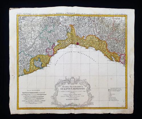 Europa - Italië / Ligurië / Genua / Savona / Novi / Albenga, Boeken, Atlassen en Landkaarten