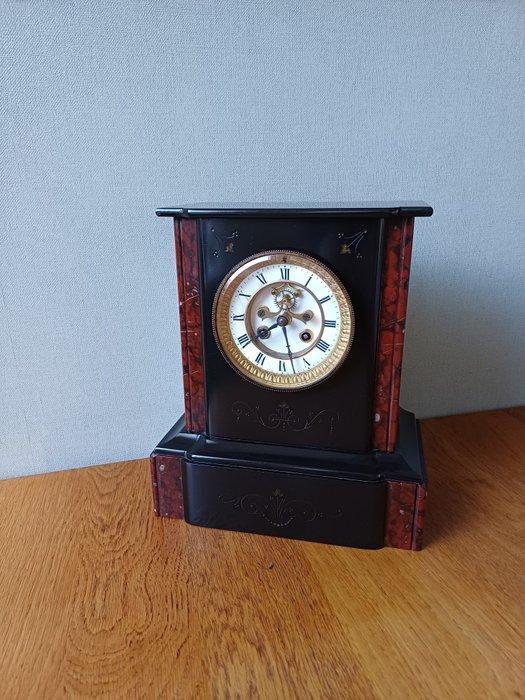 Tafelklok - Japy Freres - Antiek - Emperador marmer -, Antiek en Kunst, Antiek | Klokken