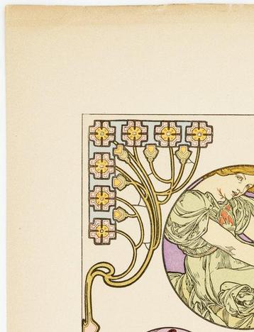 Alfons Mucha - Lithographie - Document décoratif no 46 -