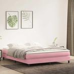 vidaXL Boxspringbed zonder matras 180x220 cm fluweel roze, Verzenden, Nieuw