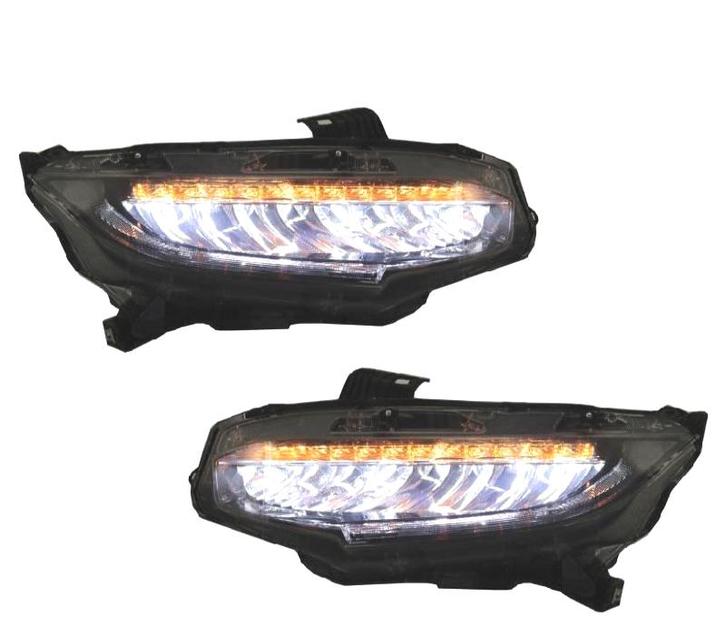 Phares Pour Honda Civic Mk10 Fc Fk 16- Full Led Dynamique, Auto-onderdelen, Verlichting, Verzenden