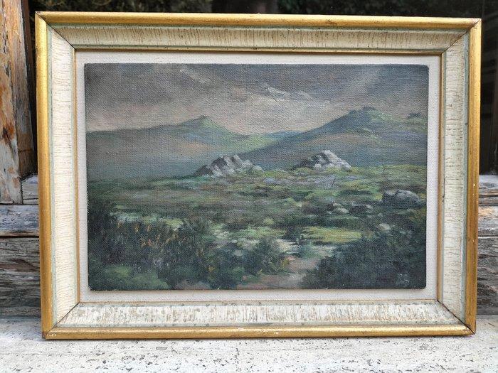 Janet Leveson Gower (1893-1974) - Paesaggio collinare e, Antiek en Kunst, Kunst | Schilderijen | Klassiek