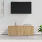 vidaXL Tv-meubel 80x34x30 cm bewerkt hout sonoma, Huis en Inrichting, Kasten |Televisiemeubels, Verzenden, Nieuw