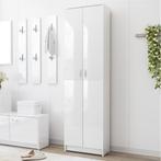 vidaXL Garde-robe de couloir Blanc brillant 55x25x189 cm, Verzenden, Neuf