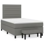 vidaXL Sommier à lattes de lit avec matelas gris foncé, Verzenden, Neuf