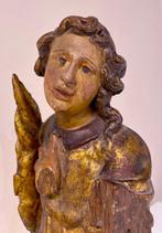 Beeld, Altar angel - 50 cm - Polychroom hout