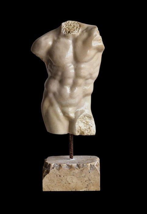 Sculpture, Torso Greco - Romano - 4.700 kg - 37 cm - Marbre, Antiek en Kunst, Curiosa en Brocante