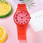 Transparant Candy Jelly Horloge Dames - Waterdicht Siliconen, Verzenden