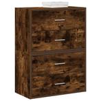 vidaXL Kasten met 2 lades 2 st 60x31x40 cm bewerkt hout, Verzenden, Nieuw