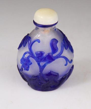 Bouteille de tabac à priser - Verre