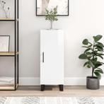 vidaXL Dressoir 34,5x34x90 cm bewerkt hout hoogglans wit, Huis en Inrichting, Kasten | Dressoirs, Verzenden, Nieuw