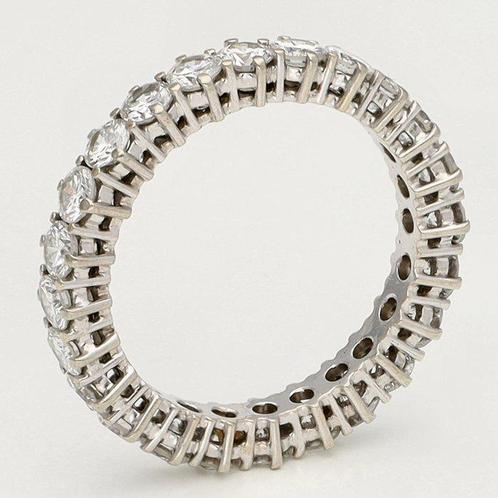 Ring - 18 karaat Witgoud Diamant (Natuurlijk) - Alliance, Handtassen en Accessoires, Ringen