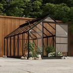 vidaXL Kweekkas 155x298x191 cm aluminium en glas, Tuin en Terras, Kassen, Verzenden, Nieuw