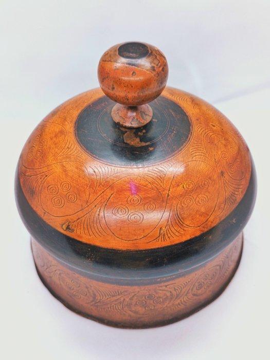 Afghaanse specerijenbox - Hout - Afghanistan - midden 20e, Antiek en Kunst, Kunst | Niet-Westerse kunst