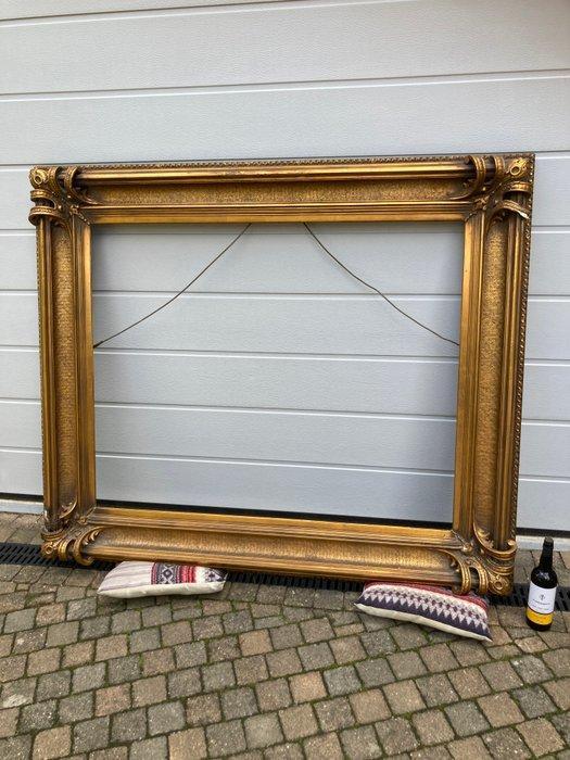 Lijst - hout, gips, staal - Schilderij lijst XXL, Antiek en Kunst, Antiek | Overige Antiek