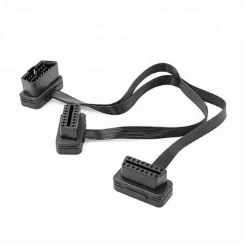 Universele Platte 16-pins OBD2 Verleng- en Splitterkabel 2-D, Verzenden