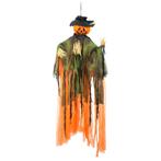 Halloween Pop Vogelverschikker Pompoen 1m, Hobby & Loisirs créatifs, Verzenden