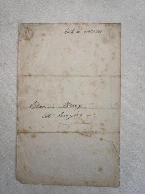 Emile de Girardin (1802-1881), journaliste, homme politique., Verzamelen, Film en Tv