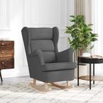 vidaXL Schommelstoel 74x90x102 cm stof donkergrijs, Huis en Inrichting, Fauteuils, Verzenden, Nieuw