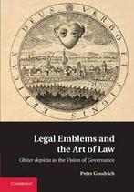 Legal Emblems and the Art of Law: Obiter Depicta as the, Zo goed als nieuw, Peter Goodrich, Verzenden