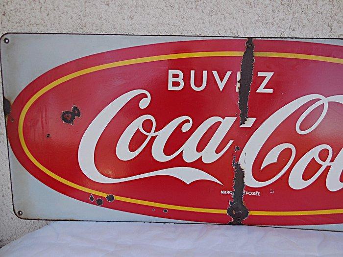 *Vitracier Neuhaus* - Coca Cola - *Buvez Marq.De Posee* -, Antiek en Kunst, Antiek | Wandborden en Tegels