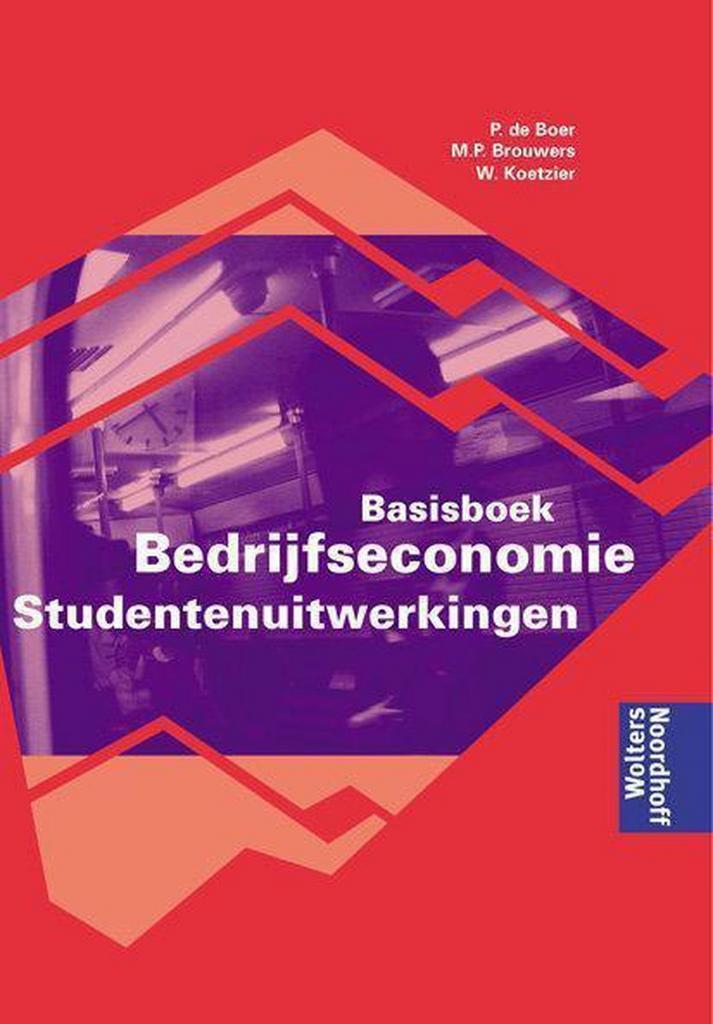 BASISBOEK BEDRIJFSECONOMIE UITW DR 4 9789001094140, Boeken, Schoolboeken, Gelezen, Verzenden