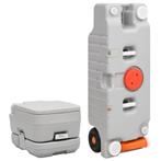 vidaXL Campingtoilet en watertankset draagbaar, Caravans en Kamperen, Kampeeraccessoires, Verzenden, Nieuw